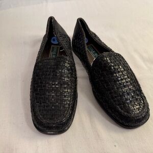 Cole Haan Women's Black Woven Loafers